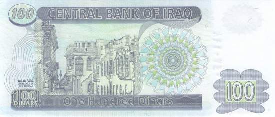 Irak p.87 100 Dinars 2002